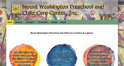 Desktop Screenshot of mtwashingtonpreschools.org