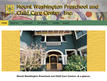 Tablet Screenshot of mtwashingtonpreschools.org